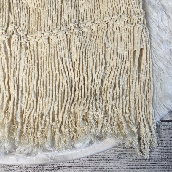 Surf Gypsy Crochet Macrame Fringe Tank Top Medium - Picture 7 of 12
